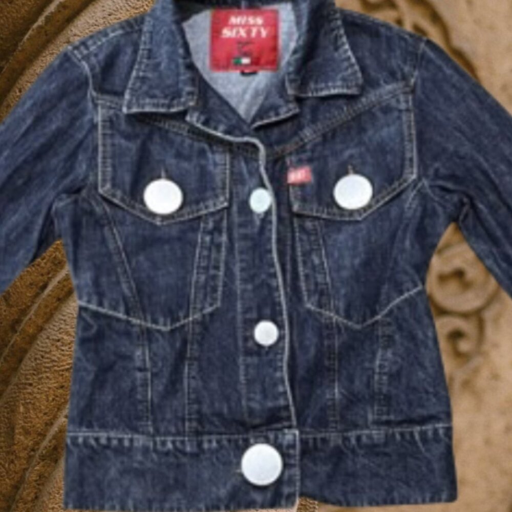 Miss Sixty Red Tag Vintage Y2k Denim Vintage Jacket. Size Xs